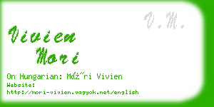 vivien mori business card